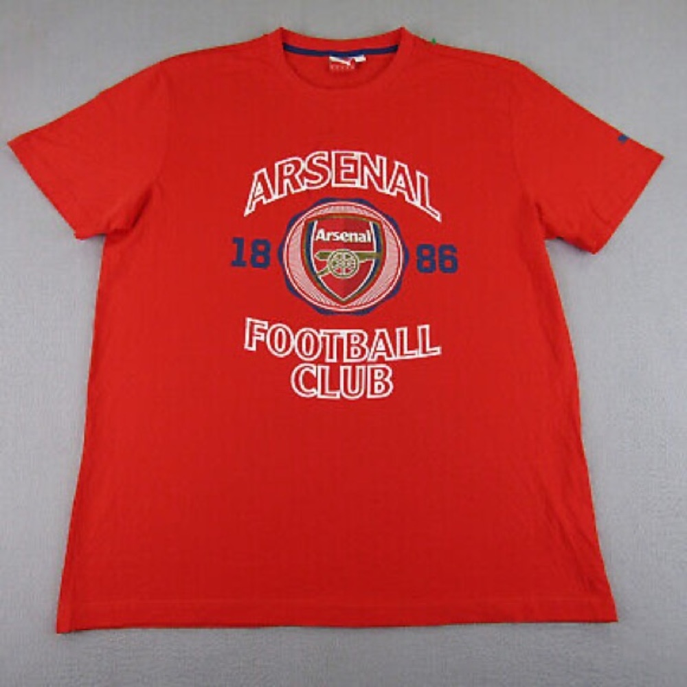 Arsenal FC Shirt Mens Extra Large Red Puma shirt top